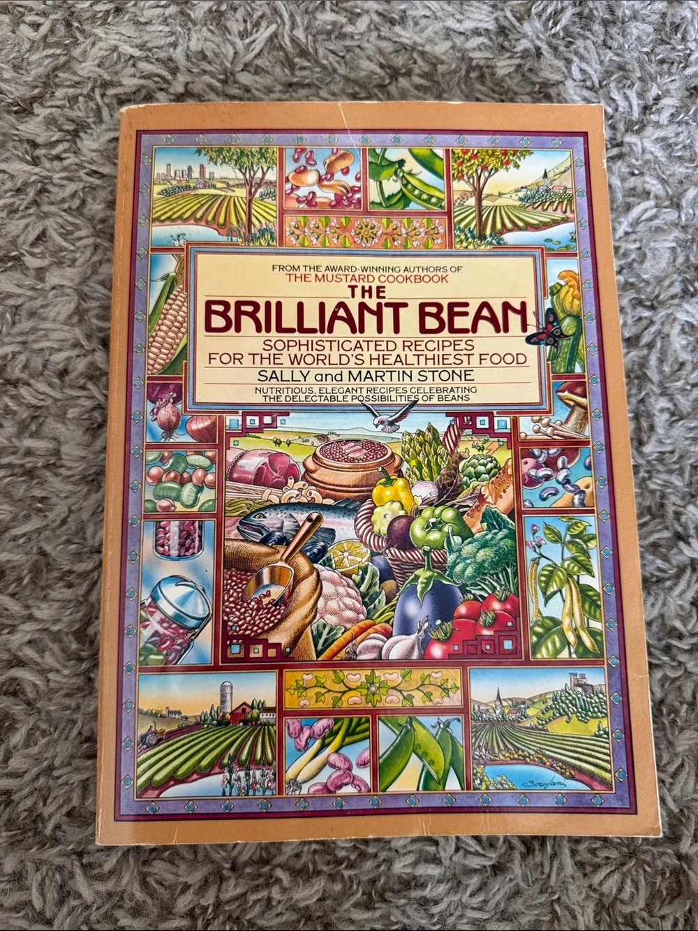 Vintage 1988 The Brilliant Bean Cookbook Sally & Martin Stone Vegetarian Recipes